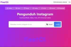 Menggunakan FastDl untuk Download Video Instagram